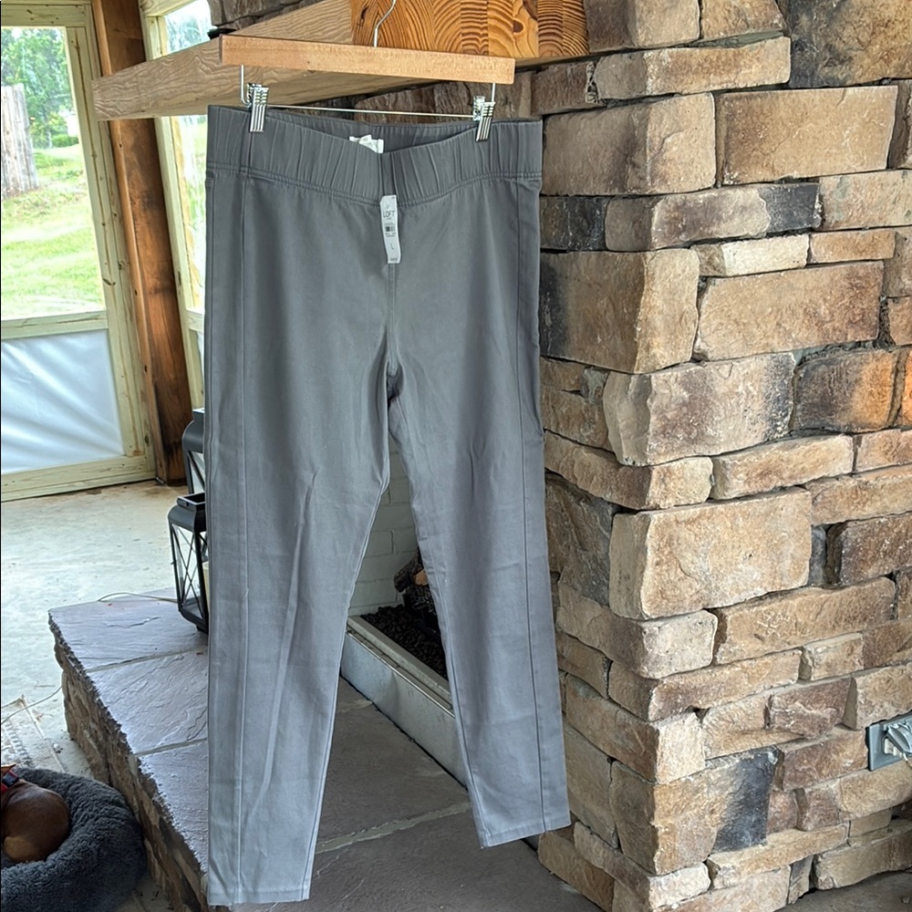 LOFT Gray lounge pants with Smooth Stretch Fabric